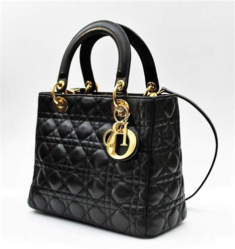 lady dior zwart|dior lambskin bag.